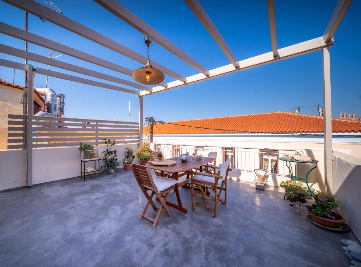 The Roof - Flat Sea View In Aegina Town Daire Dış mekan fotoğraf