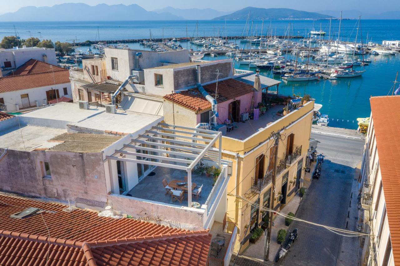 The Roof - Flat Sea View In Aegina Town Daire Dış mekan fotoğraf